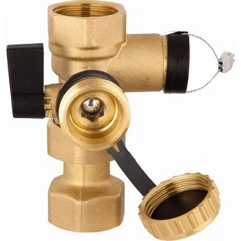 Ventil Expanzomat příslušenství - ventil pro expanzní nádoby 2x G3/4 "s KFE kulovým vypouštěcím kohoutem Afriso 77949