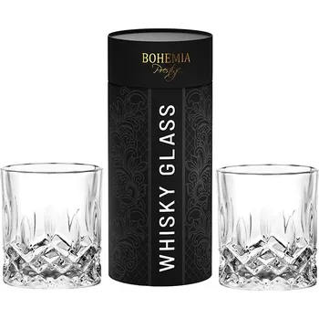 Sklenice BOHEMIA PRESTIGE CLASSICO SKLENICE NA WHISKY V TUBĚ 300ML SADA 2KS
