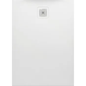 Sprchová vanička Laufen Pro - vanička obdélníková 100x70 s odtokem na kratší straně, Marbond bílá H2169570000001