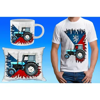 Pánské tričko dárkový set s traktorem ZETOR 30 134 (dárkový set s traktorem)