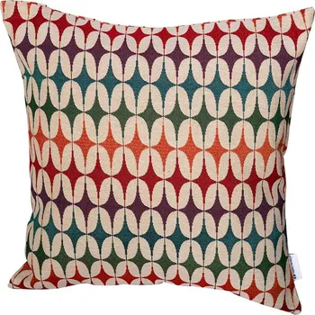 Dekorativní polštářek Dekorační polštář retro vzor, 45x45 cm