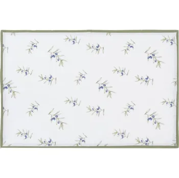 Stolování 6ks bavlněné prostírání s olivami Olive Fields - 48*33cm