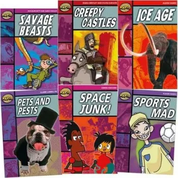 Cizí jazyk Learn at Home: Rapid Reading Pack 2 for struggling readers in Years 3-6 (6 dyslexia-friendly reading books) - Hawes, Alison a Llewellyn, Claire