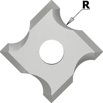 Fréza IGM N034 Žiletka tvrdokovová radiusová - R1 mm MDF+
