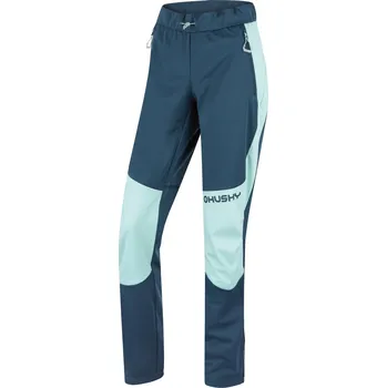 Husky Dámské softshellové kalhoty Kala L XXL, mint/turquoise