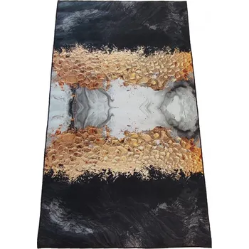 Koberec Kusový koberec BLACK&GOLD 13 Geometrické tvary Do 0,9cm BLACK and GOLD 20/20/60 60x100 Zlatá