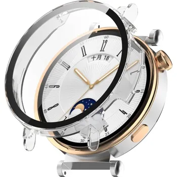 VSECHNONAMOBIL 65282 PC FULL COVER Plastový kryt se sklem pro Huawei Watch GT 4 41mm průhledný