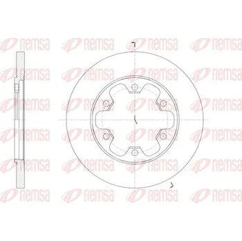 Brzdový kotouč Brzdový kotouč REMSA 61569.00