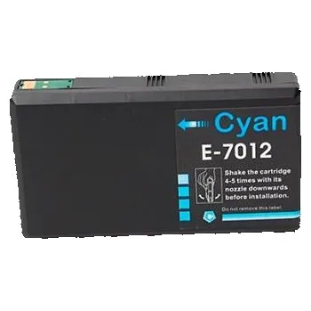 PRINTWELL T701 C13T70124010 kompatibilní inkoustová kazeta, barva náplně azurová, 3400 stran