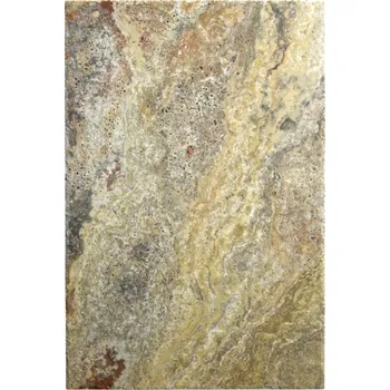 Obklad Travertin Scobas kartáčovaný + dlabané hrany 61x40,6x1,2 cm
