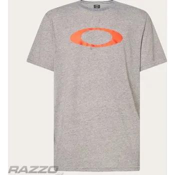 Pánské tričko Pánské tričko Oakley O-Bold Ellipse Tee New Granite Neon Orange XL