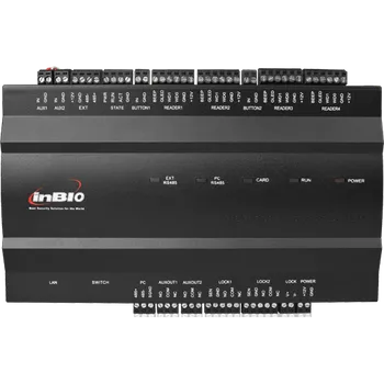 Řídící jednotka INBIO260, 2x dveře, AUX, 4x čtečka, 2x odchodové tlačítko, RS485, WG26-34, TCP/IP plus SW