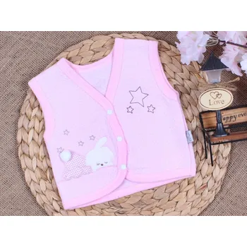 Chlapecká vesta Dětská vesta Rabbit růžová 62