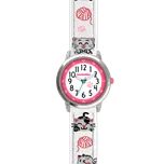 CLOCKODILE Náramkové bílé dívčí dětské hodinky KOČKY CWG5140