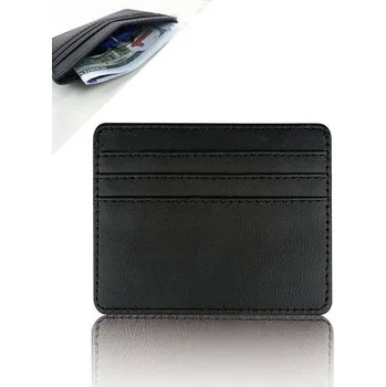 Jednoduchá malá unisex peněženka - Černá