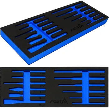 Pěnová vložka EVA pro vozík na nářadí, pro dláta , vyražeče, sekáče , Asta