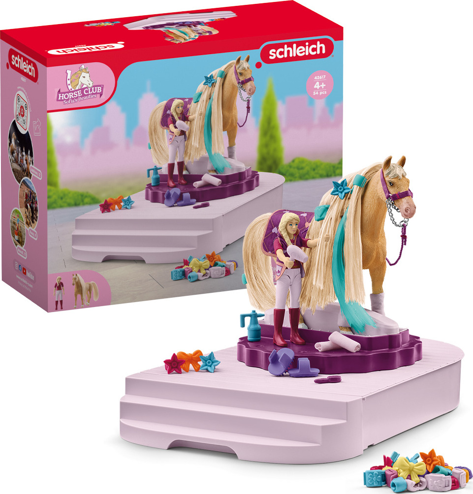 Foto Figurka Schleich 42617 Hřebelcovací stanice pro koně - Zbozi.cz