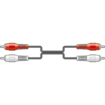 Audio kabel AV:link kabel 2x RCA samec - 2x RCA samec, 10m