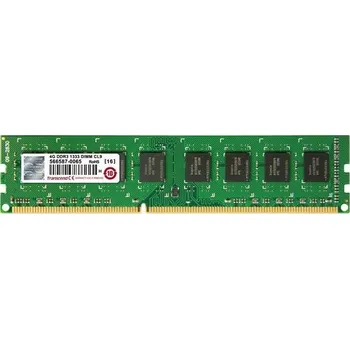 Operační paměť TRANSCEND DIMM DDR3 4GB 1333MHz 256Mx8 CL9 TSRam™ Retail TS512MLK64V3N