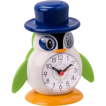 Budík JVD Dětský budík JVD SR52.6 - tučňák s kloboukem