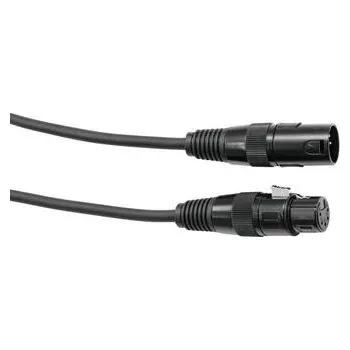 Audio kabel Eurolite DMX kabel XLR 5pin, 3m délka, černý
