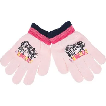 Čepice SUN CITY Rukavice TLAPKOVÁ PATROLA prstové růžové světlé uni 2-8let