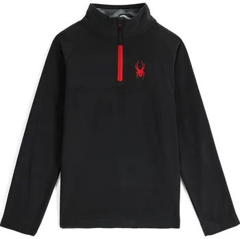 Chlapecká mikina SPYDER - CHLAPECKÁ FLEECOVÁ MIKINA YOUTH SPEED FLEECE 1/2 ZIP 38C125310BLKL
