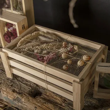 Krmítko pro ptáka Stojan na sušení bylinek, síto, přírodní, 37 x 24 x 16 cm|Esschert Design