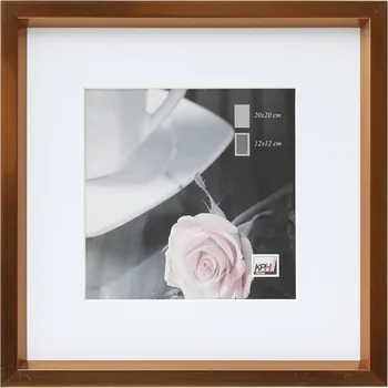 Rám na obraz Fotorámeček HOME STYLE 20x20 čtvercový měděný kph
