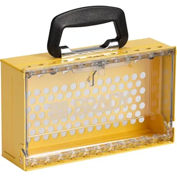 Poštovní schránka SLIMVIEW LOCK BOX, 12 PADLOCK, YELLOW