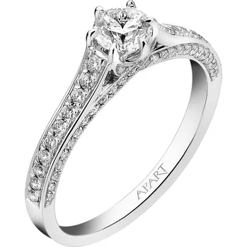 Prsten Prsten z bílého zlata s brilianty - 0,79 ct - ryzost 585 - 220.665