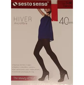 Dámské punčochy Punčocháče z mikrovlákna 40den Barevné Barva: Červená, Velikost: 176/116