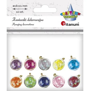 Vánoce Dekor. Vánoce, ozdoby, s hvězdičky, 1,6 cm, 10ks/bal.