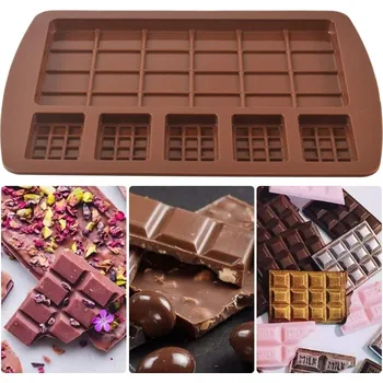 silikonová forma na tabulkovou čokoládu WAFFLE