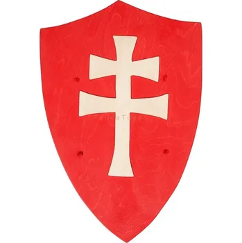 Dřevěná hračka Fauna Dřevěný štít dvojramenný kříž