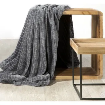 Dětská deka Deka CINDY2 v tmavě šedé barvě Rozměr deky: 170x210cm