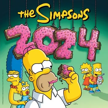 Kalendář Danilo Nástěnný kalendář The Simpsons 2024