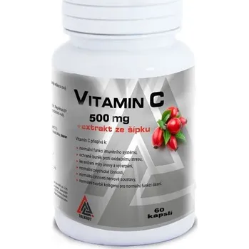 Vitamín C VALKNUT 500 mg + extrakt ze šípku Obsah balení: 60 kapslí