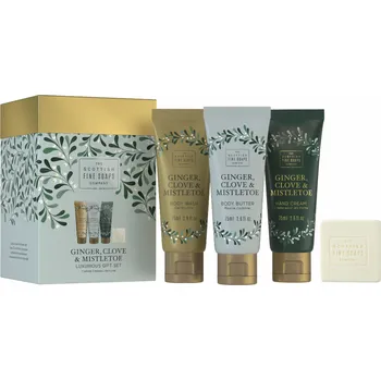 Kosmetická sada Scottish Fine Soaps Sada péče o tělo zázvor hřebíček a jmelí 4 ks