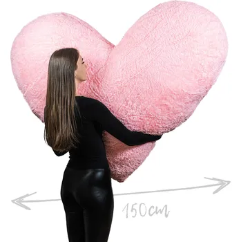 plyšák The Bears® Plyšové srdce 150 cm RŮŽOVÉ