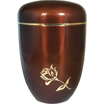 Smuteční dekorace Obal na urnu, hnědozlatá hluboký lesk