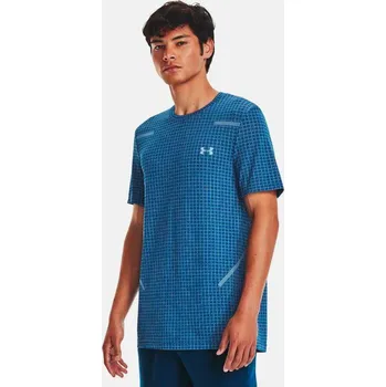 Pánské tričko Pánské funkční tričko Under Armour UA Seamless Grid SS-BLU - modré Velikost: M