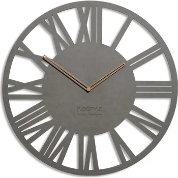 Hodiny Moderní dřevěné hodiny EKO Loft Adulto 50cm - šedé