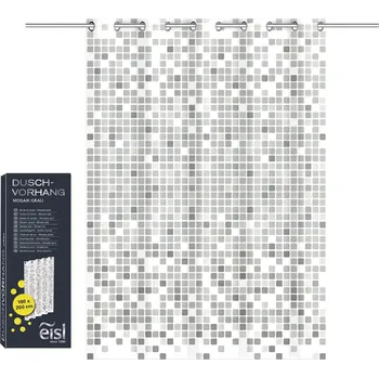Sprchový závěs EISL Mosaik BA0403 180 x 200 cm šedý