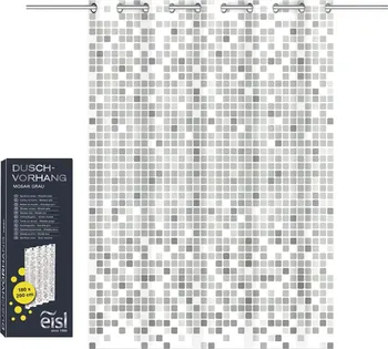 Sprchový závěs EISL Mosaik BA0403 180 x 200 cm šedý