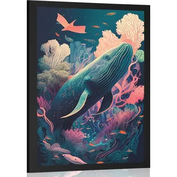 Plakát Dovido Plakát surrealistická velryba