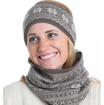 Nákrčník Nákrčník Vrikke SETESDAL s norským vzorem, 100% merino vlna,brown/white