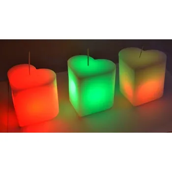 Svíčka Magická svíčka LED srdce