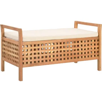 vidaXL Úložná lavice 93 x 49 x 49 cm masivní ořechové dřevo [247608]