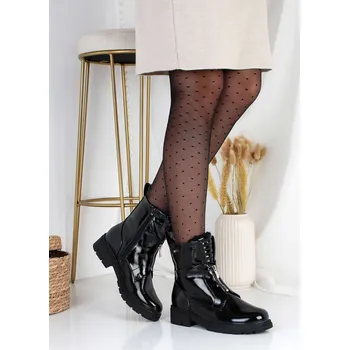 Dámská zimní obuv Chun sen Lesklé kotníkové zimní boty 5531-1B Velikost: 41